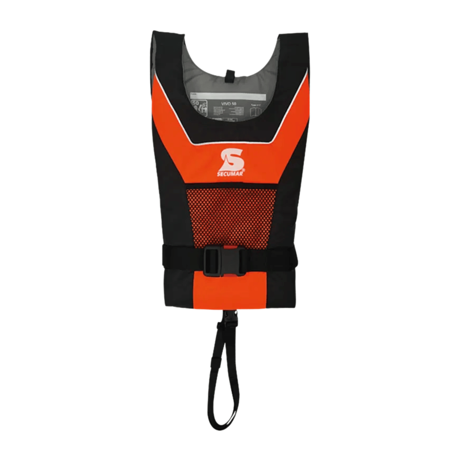 Secumar Vivo 50N Feststoffweste orange und schwarz