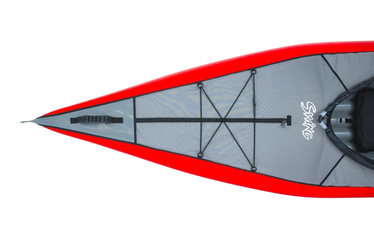 Gumotex Swing II 2er Schlauchkajak – Aufblasbares Kajak rot, Bug