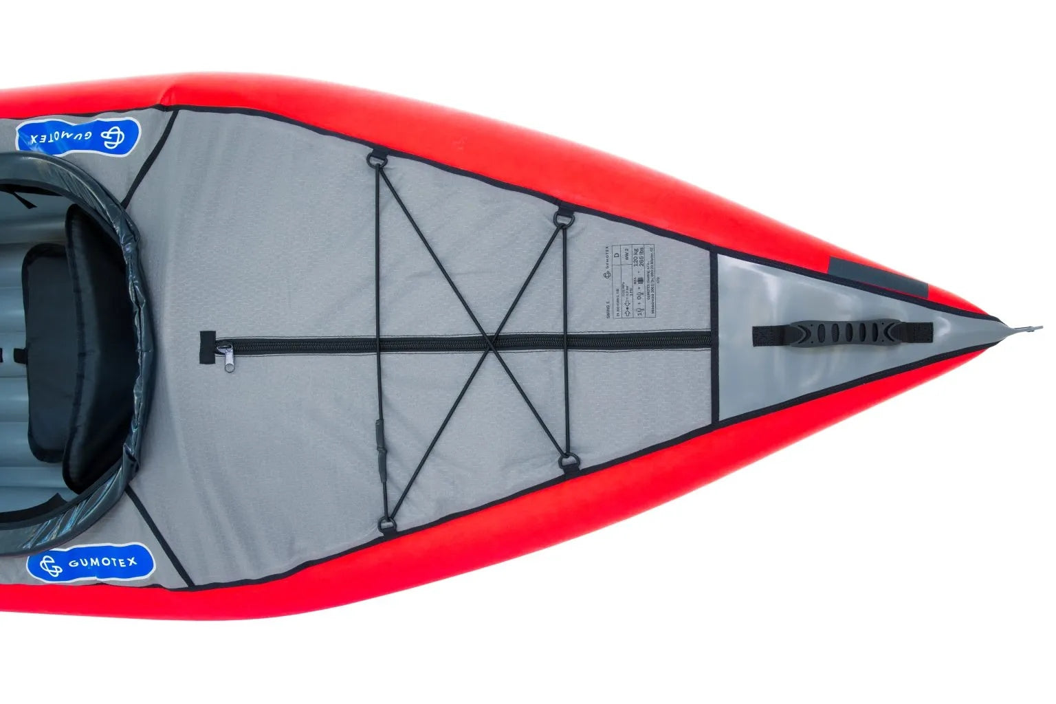Gumotex Swing II 2er Schlauchkajak – Aufblasbares Kajak rot, Heck, größer