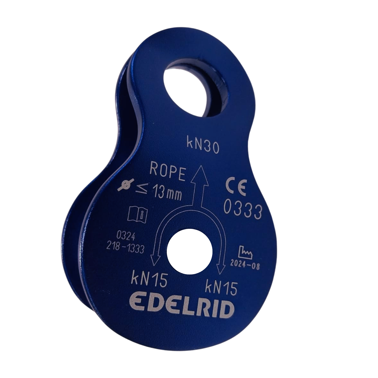 Edelrid Turn Umlenkrolle, dunkelblau, seitlich