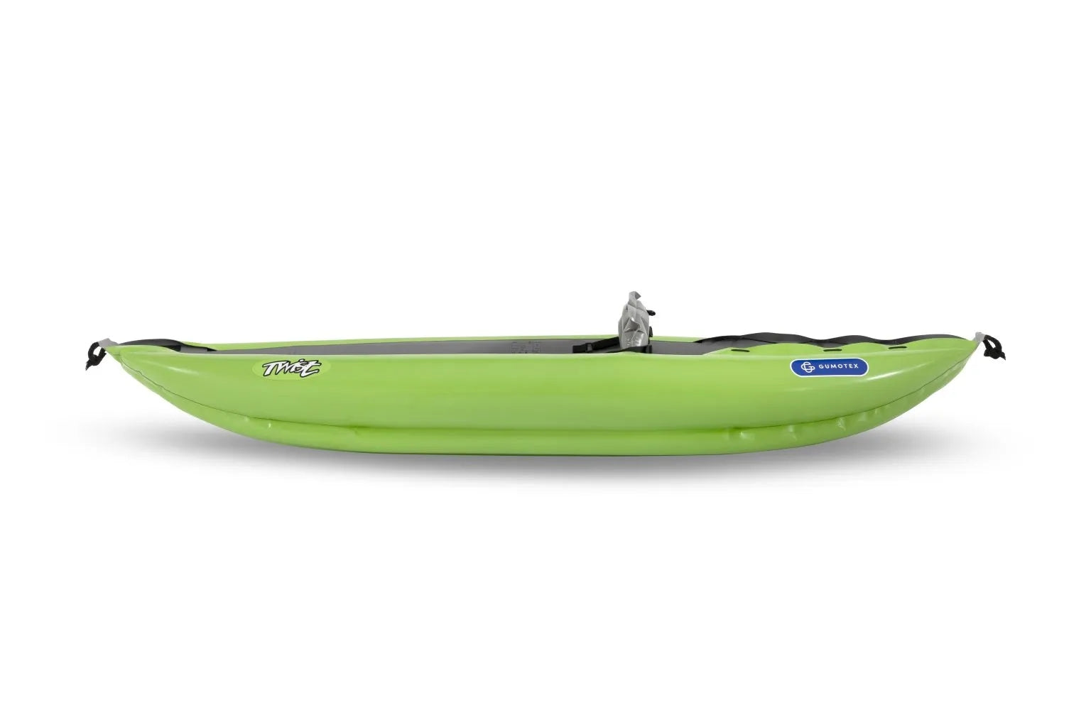 Gumotex Twist I 1er Schlauchkajak – Ultralight Schlauchboot für Paddler, hellgrün, lseitlich