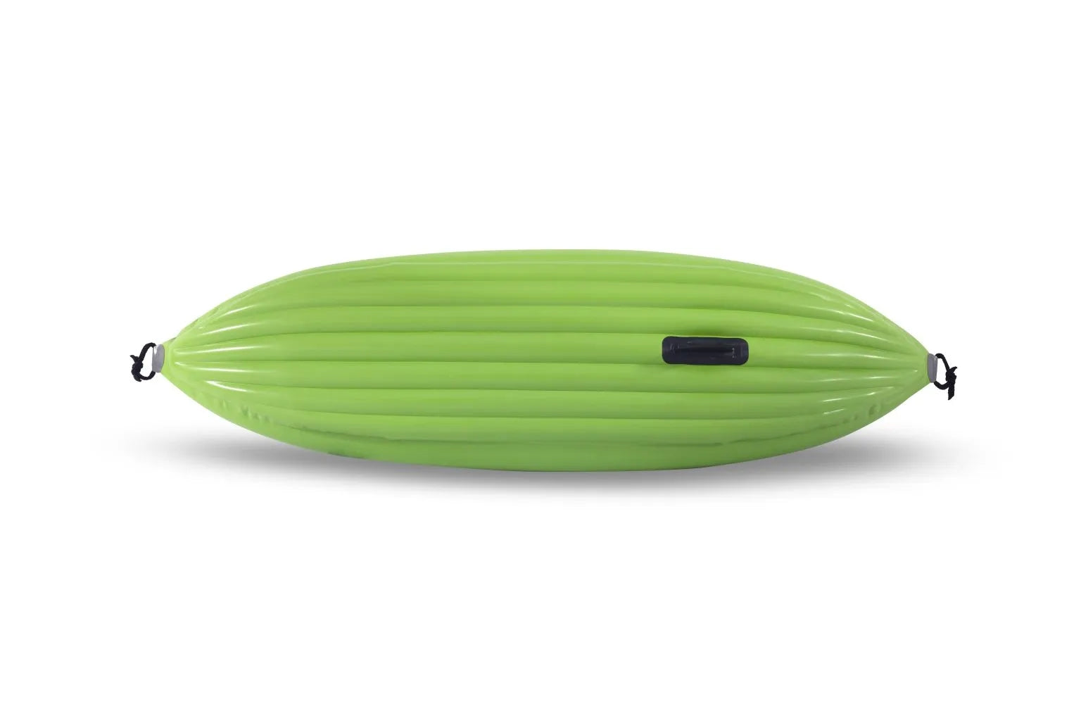 Gumotex Twist I 1er Schlauchkajak – Ultralight Schlauchboot für Paddler, hellgrün, von unten, mit Finne