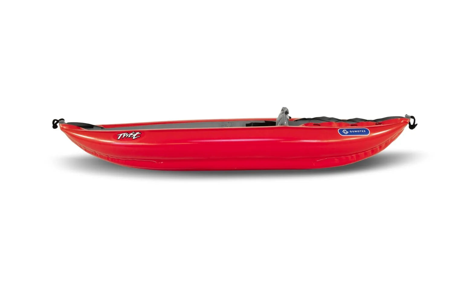 Gumotex Twist I 1er Schlauchkajak – Ultralight Schlauchboot für Paddler, rot, seitlich