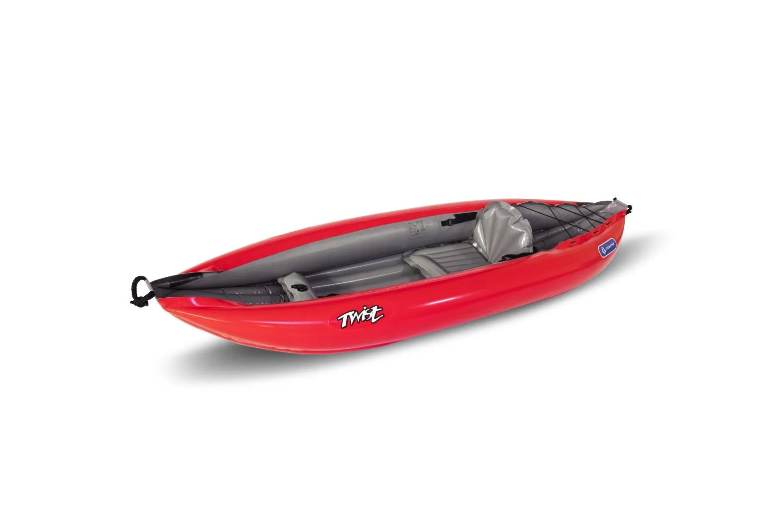 Gumotex Twist I 1er Schlauchkajak – Ultralight Schlauchboot für Paddler, rot, leicht schräg