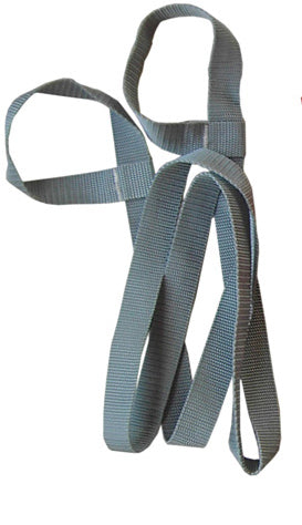 Kathrein Bockband mit Schlaufen für Rodel-Ziehseil, grau
