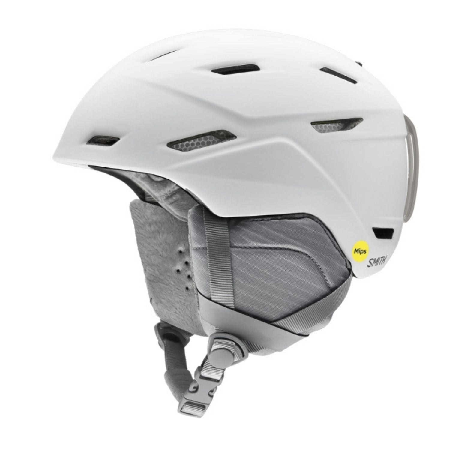 Smith MIRAGE MIPS Damen-Skihelm, seitlich, matte wihite