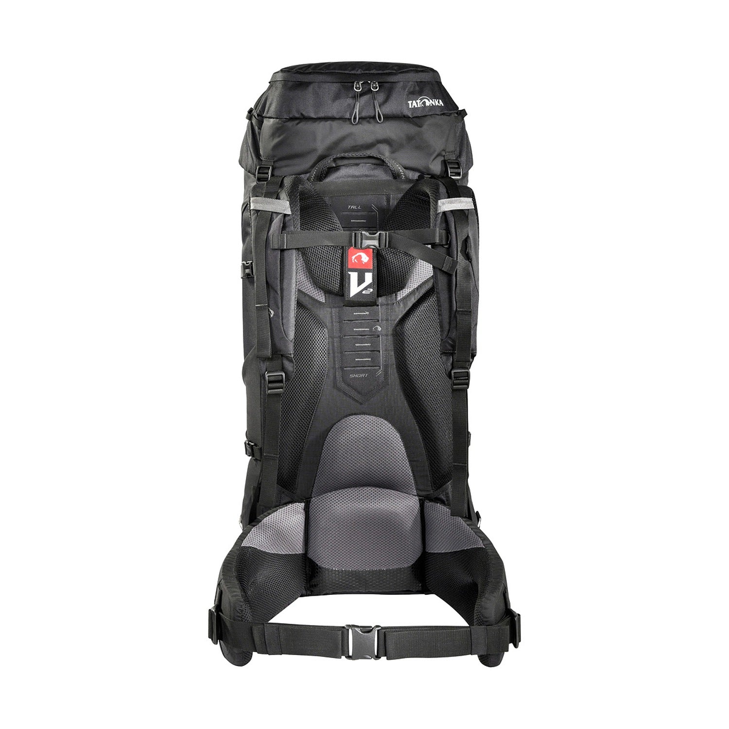 Tatonka Yukon 70+10 Trekkingrucksack, schwarz,  innen/Rückseite