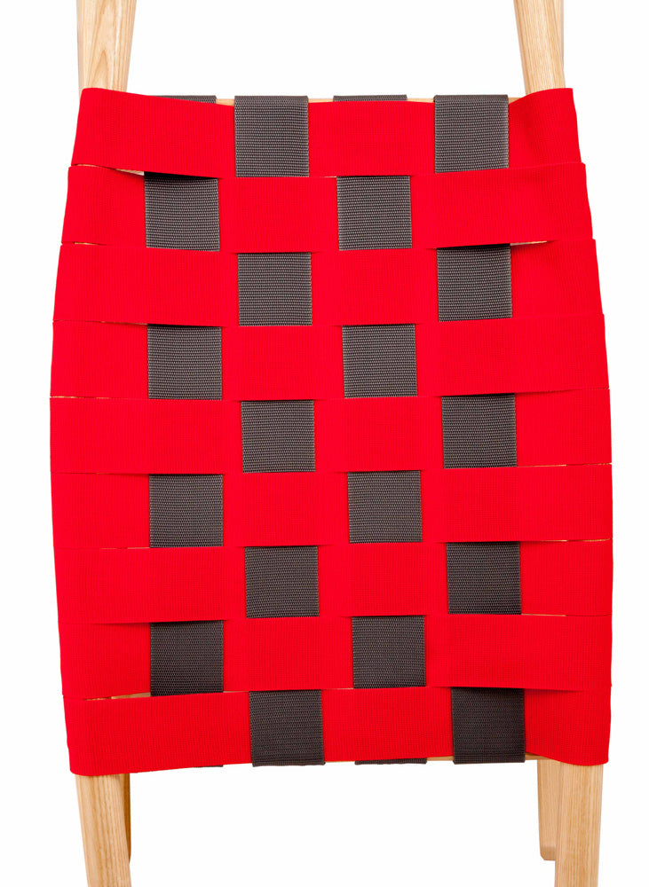 Sitzfläche von Kathrein Familienrodel Zweisitzer 110 cm schwarz/rot