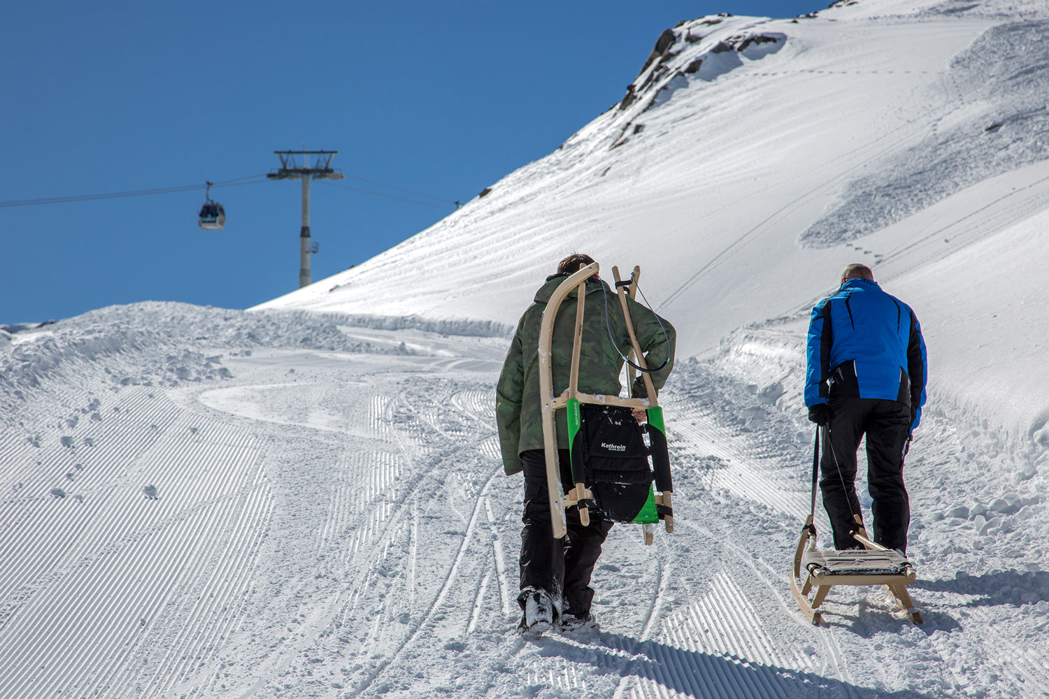 Kathrein Rennsportrodel Zweisitzer mit Polstersitz (130 cm)
