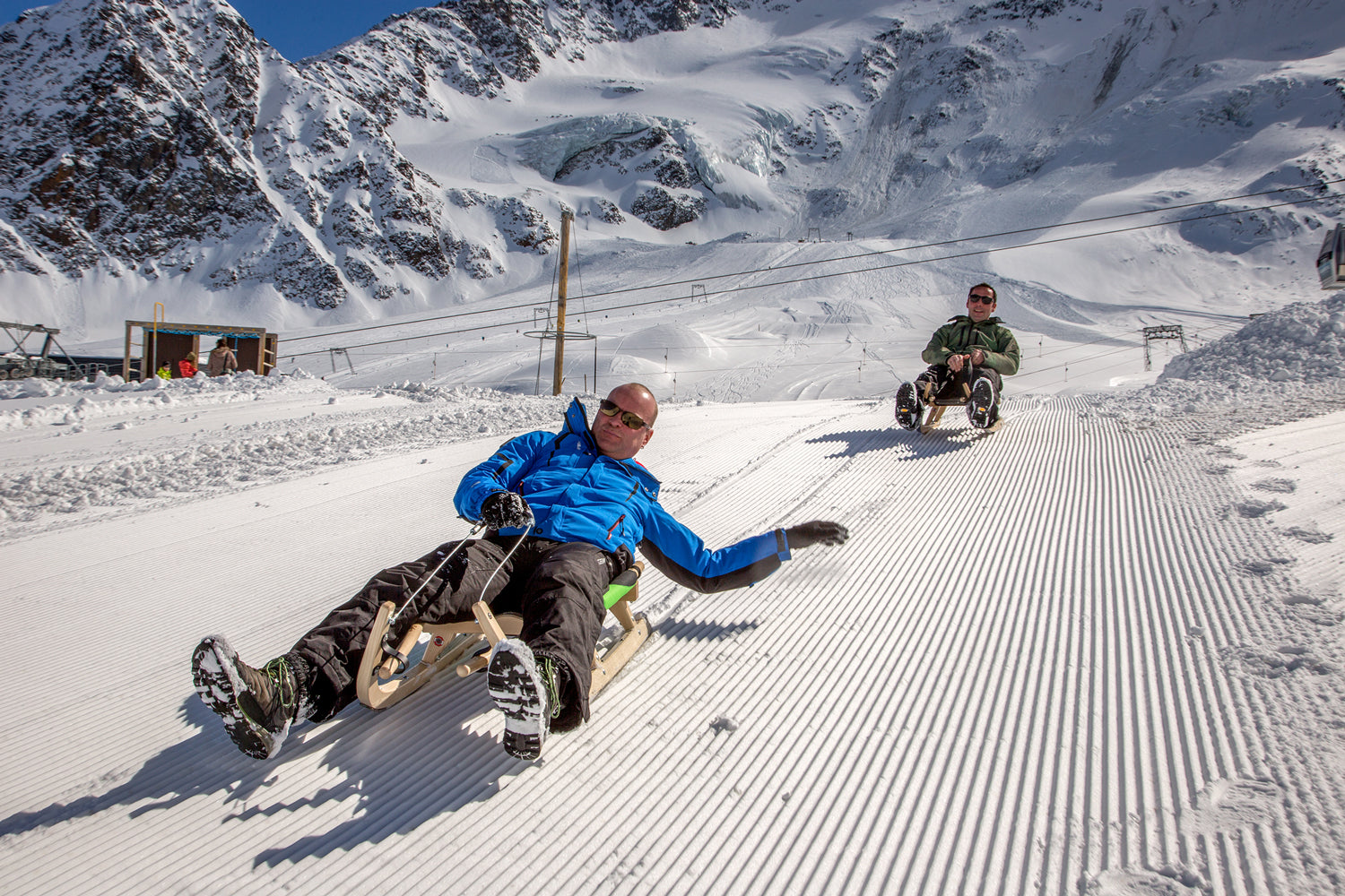 Kathrein Rennsportrodel Zweisitzer mit Polstersitz (130 cm)
