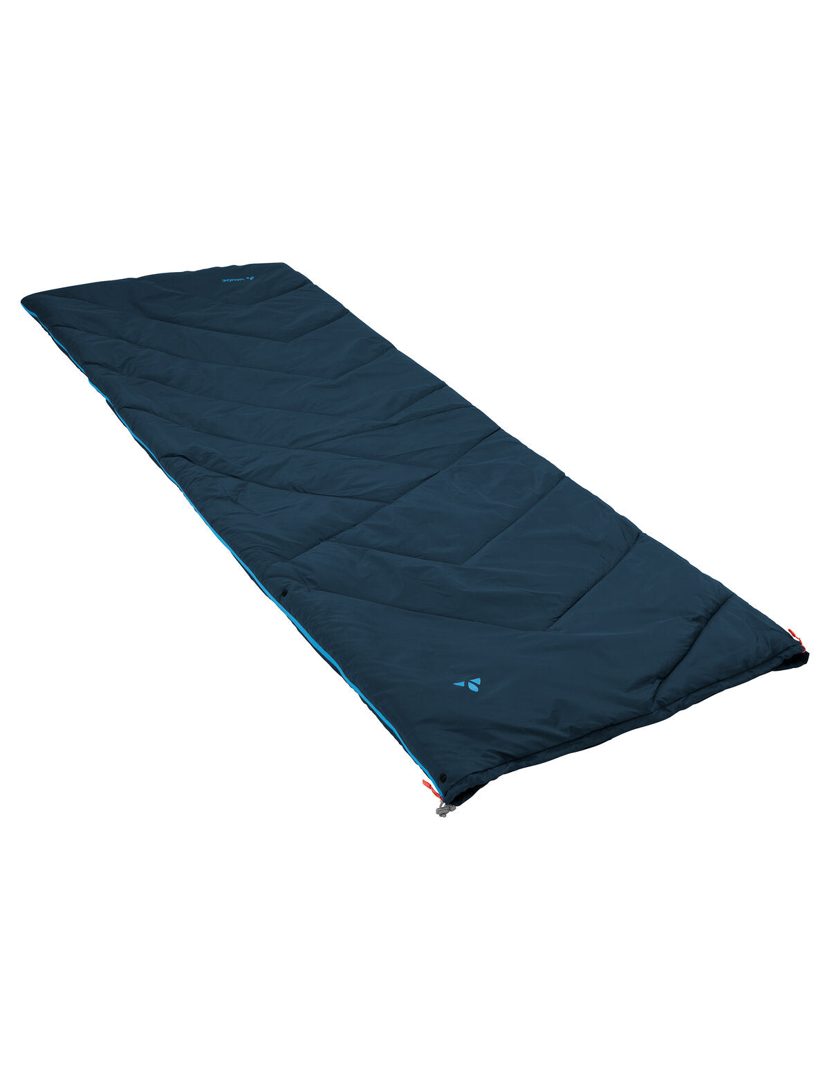 VAUDE Navajo 100 II SYN – sehr leichter Kunstfaser-Deckenschlafsack baltic sea, geschlossen, leicht schräg