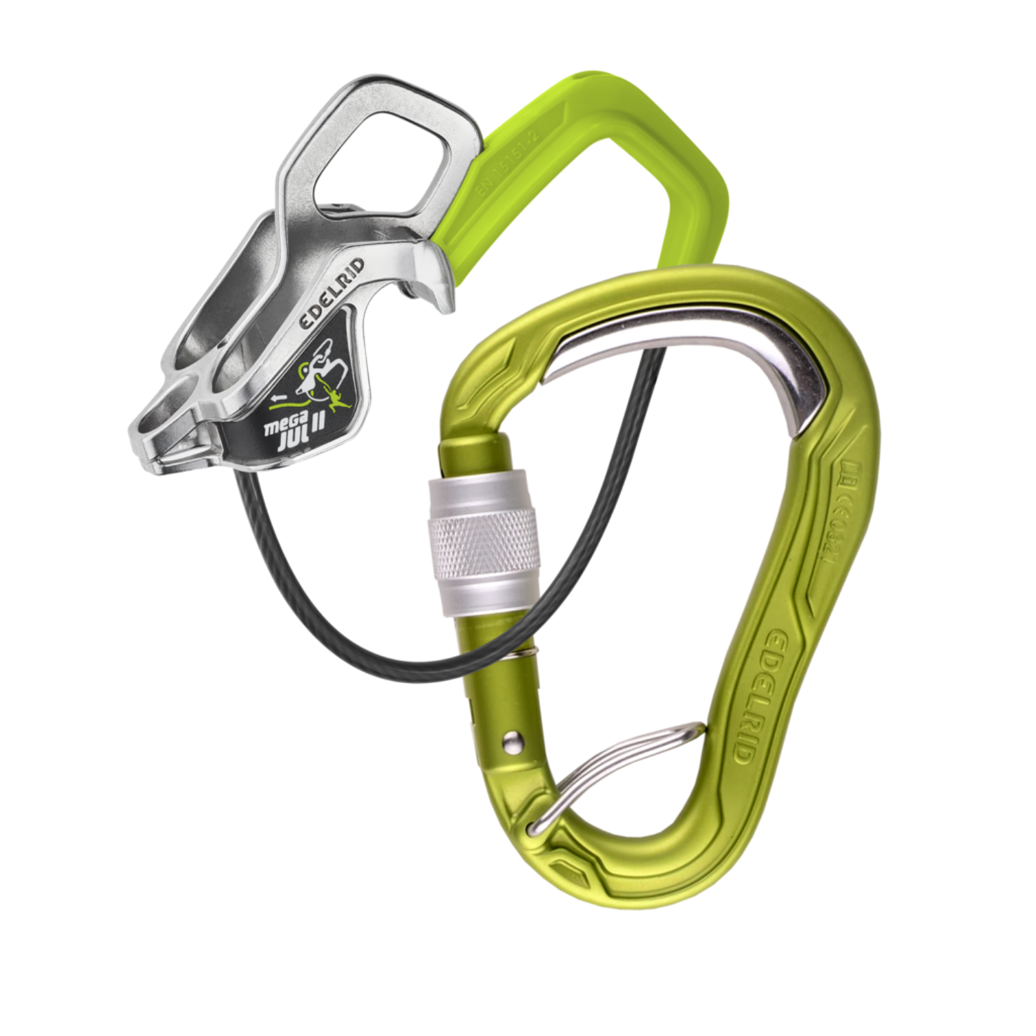 Edelrid Mega Jul Belay Kit Bulletproof Screw II Sicherungsgerät oasis