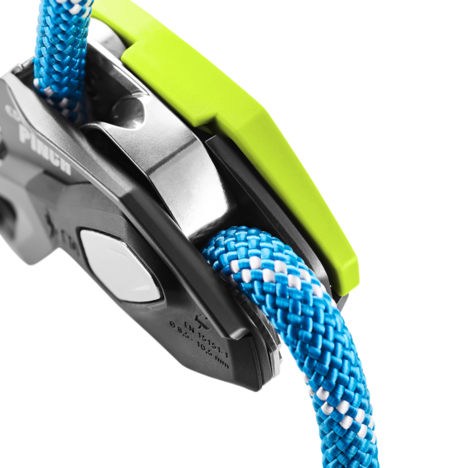 Edelrid Pinch Sicherungsgerät anthracite-oasis Seildurchzug