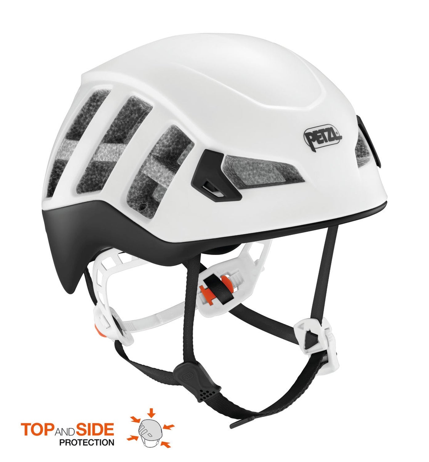 Petzl Meteor Leichter Helm mit erweitertem Kopfschutz zum Klettern, Bergsteigen und Skitourengehen