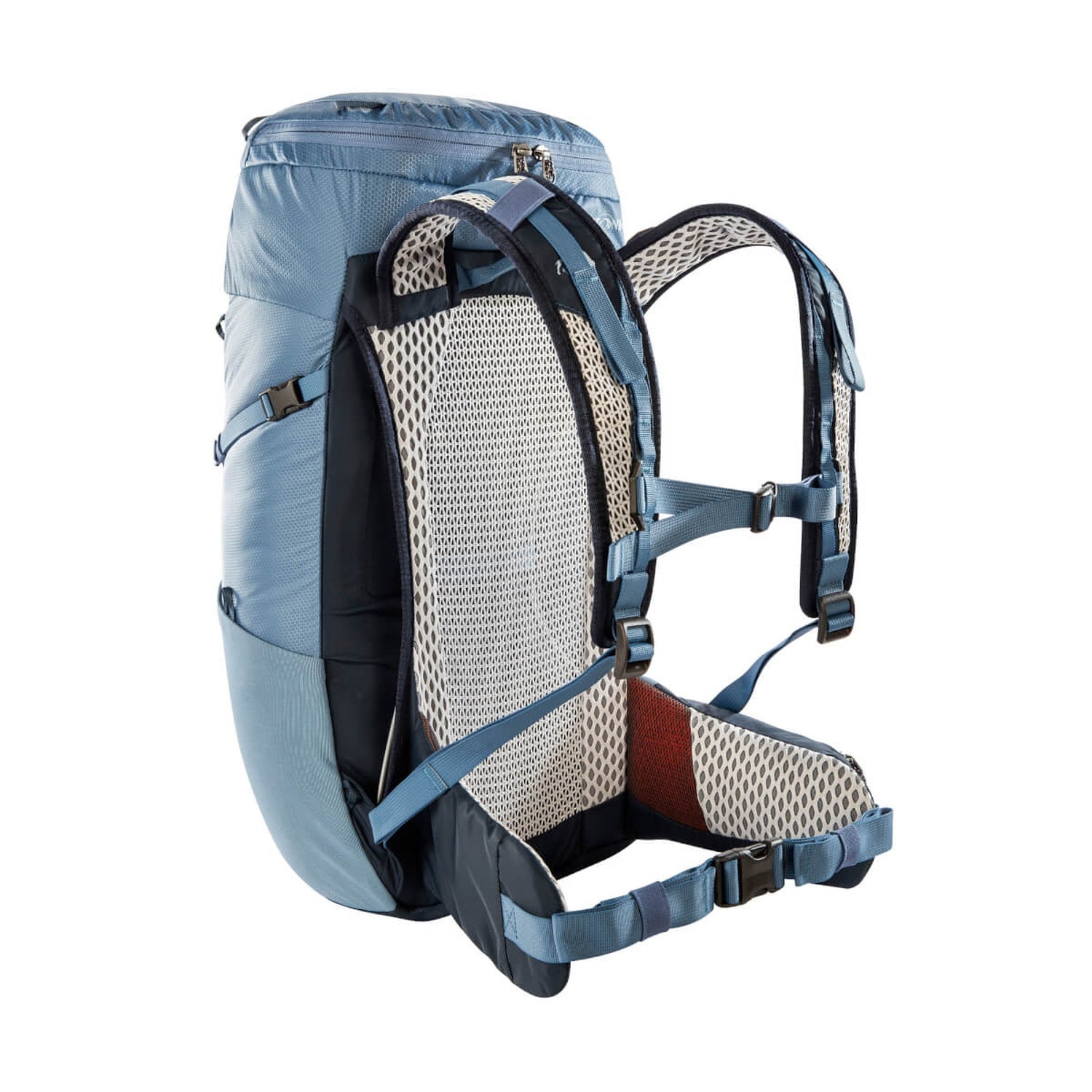 Tatonka Hike Pack 25 Women Wanderrucksack hellblau, leicht schräg, hinten
