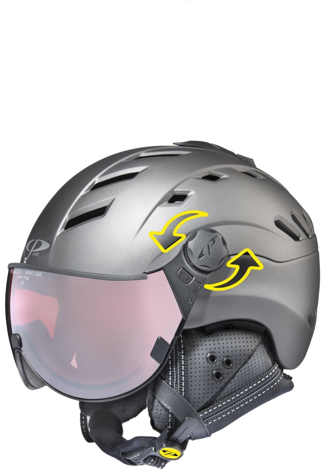 cp helmets cp coya+  Damen-Skihelm mit Visor, Detail: Belüftung