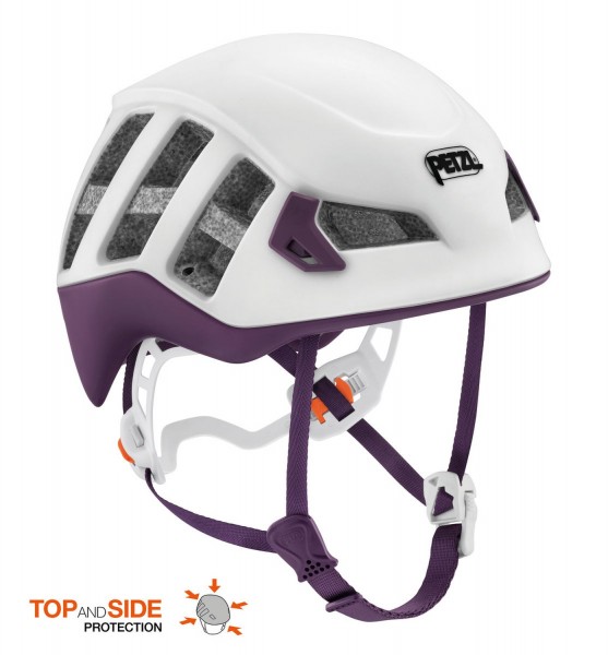 Petzl Meteora - Leichter Helm für Damen mit erweitertem Kopfschutz zum Klettern, Bergsteigen und Ski